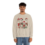 Inca Christmas Llama Family from the Andes Unisex Sweatshirt
