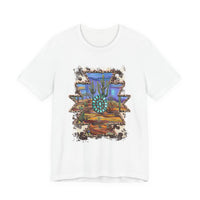 Aztec Turquoise Cactus Desert Landscape Unisex T-Shirt