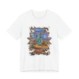 Aztec Turquoise Cactus Desert Landscape Unisex T-Shirt