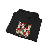 Inca Christmas Llama Family from the Andes Unisex Hoodie