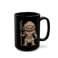 Temple Guardian Pixel Warrior Black Mug