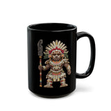 Temple Guardian Pixel Warrior Black Mug