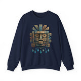Tlaloc Ancient Rain Mask Glyph Unisex Sweatshirt