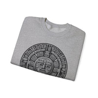 Sacred Aztec Calendar Face Unisex Sweatshirt