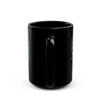 Urban Feather Headdress Graffiti Black Mug