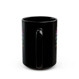 Urban Feather Headdress Graffiti Black Mug