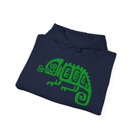 Mesoamerican Chameleon Symbol Unisex Hoodie