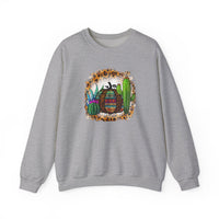 Leopard Aztec Pumpkin & Cactus Vibes Illustration Unisex Sweatshirt
