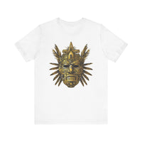 Aztec Golden Feather Headdress Mask Unisex T-Shirt