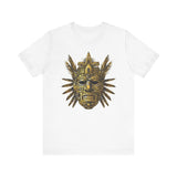 Aztec Golden Feather Headdress Mask Unisex T-Shirt