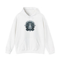 Aztec Warrior Duel Obsidian Glyph Style Unisex Hoodie