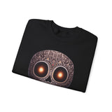 Tribal Glow Chibi Aztec Skull Unisex Sweatshirt