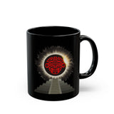 Eclipse of the Sun God Illustration Black Mug