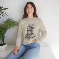 Jaguar Warrior Ink Portrait Unisex Sweatshirt