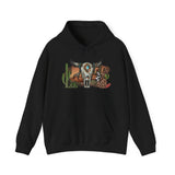 Sunset Desert Scene with Aztec Tribal Skull Unisex Hoodie