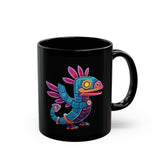 Colorful Aztec Lizard Black Mug