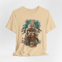Maya Warrior Watercolor Portrait Unisex T-Shirt