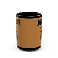 Aztec Jaguar Warrior Emblem Black Mug