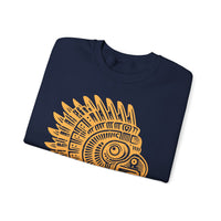 Aztec Eagle Pyramid Emblem Unisex Sweatshirt