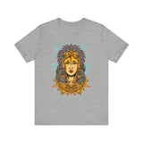 Golden Aztec Warrior Queen Illustration Unisex T-Shirt