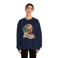 Maya Elder Warrior Watercolor Portrait Unisex Sweatshirt
