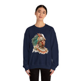 Maya Elder Warrior Watercolor Portrait Unisex Sweatshirt