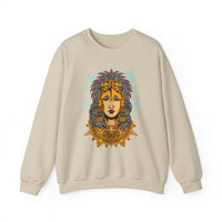 Golden Aztec Warrior Queen Illustration Unisex Sweatshirt