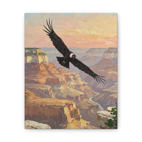 Royal Andean Condor Inca Spirit at Dusk Canvas