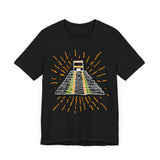Mexico Monument Chichen Itzá Doodle Unisex T-Shirt