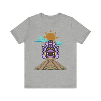 Eye of the Sun Pyramid Illustration Unisex T-Shirt