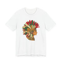 Aztec Warrior Head Illustration Unisex T-Shirt
