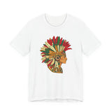 Aztec Warrior Head Illustration Unisex T-Shirt