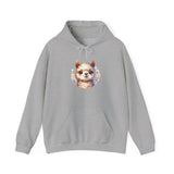 Inca Andean Llama Baby Face Illustration Unisex Hoodie