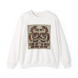 Twin Tribal Harmony Glyph Symmetrical Design Unisex Sweatshirt