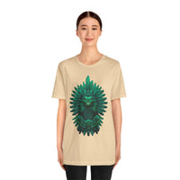 Quetzalcoatl Feathered Serpent God Dark Portrait Unisex T-Shirt