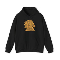 Aztec Eagle Pyramid Emblem Unisex Hoodie