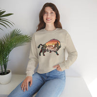 Aztec Buffalo Desert Sunset Silhouette Unisex Sweatshirt