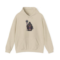 Cyber Temple Techno Priest Pixel Art Unisex Hoodie