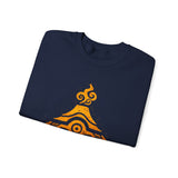 Tribal Volcano Spiral Smoke Glyph Style Unisex Sweatshirt
