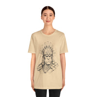 Inca Warrior Hand Drawn Tribal Portrait Unisex T-Shirt