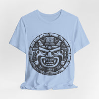 Mayan Jaguar Deity Woodcut Style Unisex T-Shirt