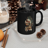 Watercolor Tribal Aztec Warrior Black Mug