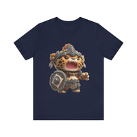 Chibi Mayan Jaguar Warrior Cartoon Style Unisex T-Shirt