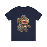 Chibi Mayan Jaguar Warrior Cartoon Style Unisex T-Shirt