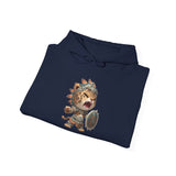 Fierce Chibi Jaguar Warrior Mayan Style Unisex Hoodie