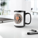 Sun Worshippers Inca Glyph Layout Black Mug