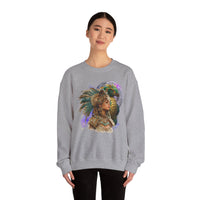 Aztec Quetzalcoatl Priestess Under Moon Unisex Sweatshirt