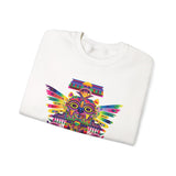 Psychedelic Mesoamerican Totem Mask Unisex Sweatshirt