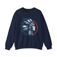 Tribal Visionary Chief Emblem Illustration Unisex Sweatshirt