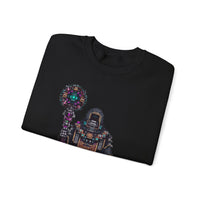 Cyber Temple Techno Priest Pixel Art Unisex Sweatshirt